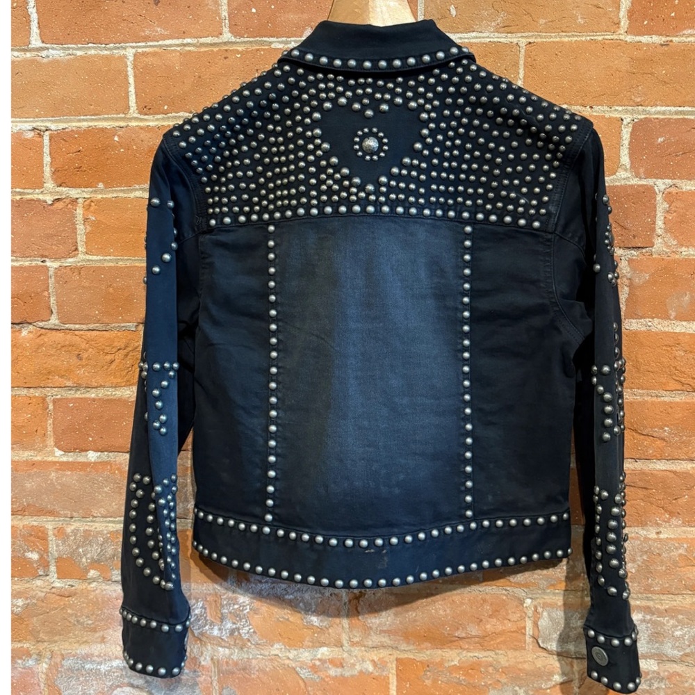 Double D Ranch Black Studded Jean Jacket - Picture 4 of 6